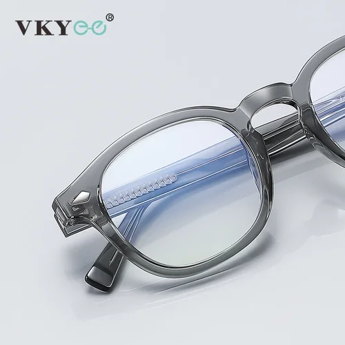 Imagen 2 del producto VICKY, gafas redondas geométricas con diseño de montura pequeña, gafas antiluz azul, gafas de lectura graduadas personalizables para mujer PFD2096