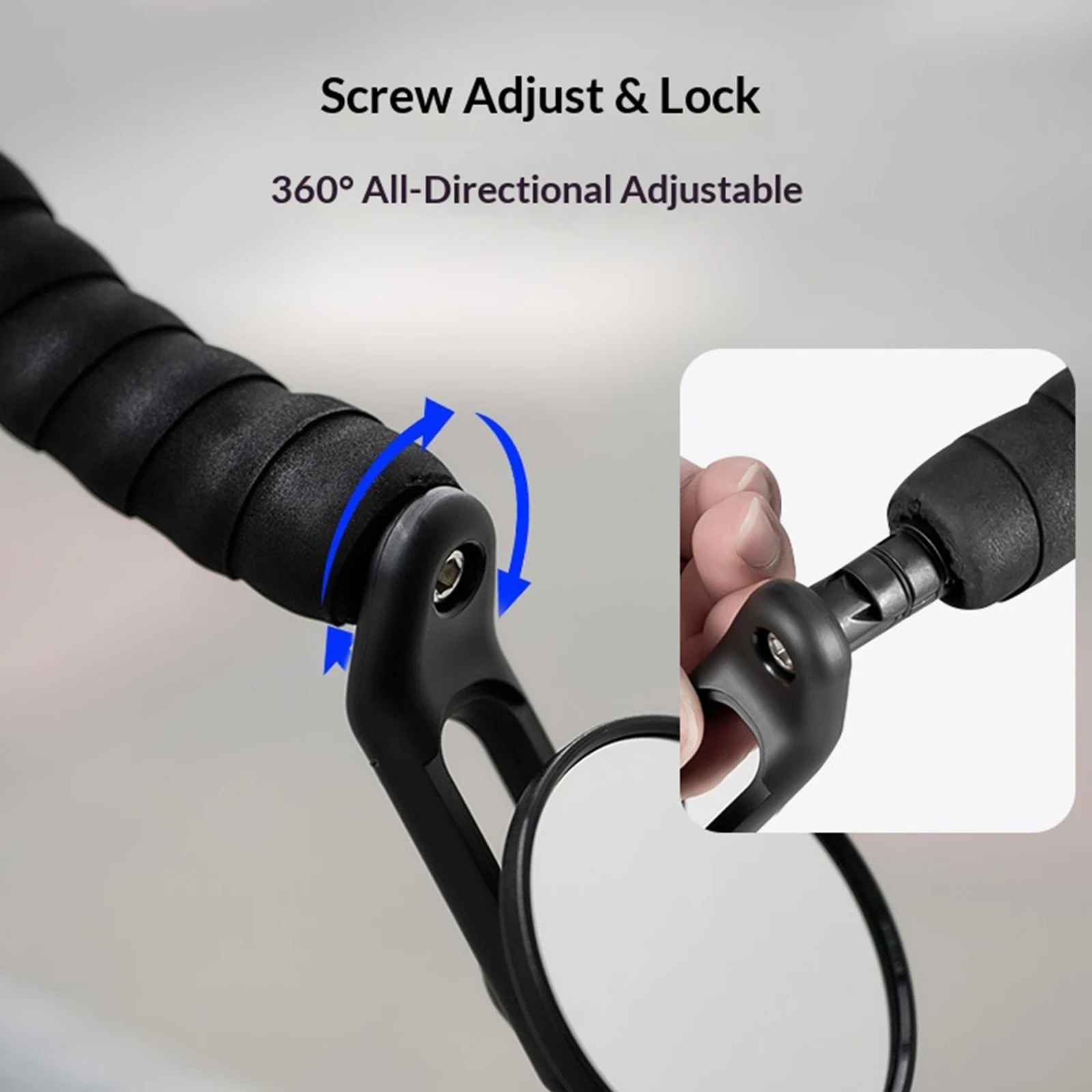Kép 6: 360° Alkalmazkodó m Célgömb dugasz rearview Tükör rotatable Bicikli rearview Tükör Célgömb Abszolvál Hajtóka számára közúti bikes mtb