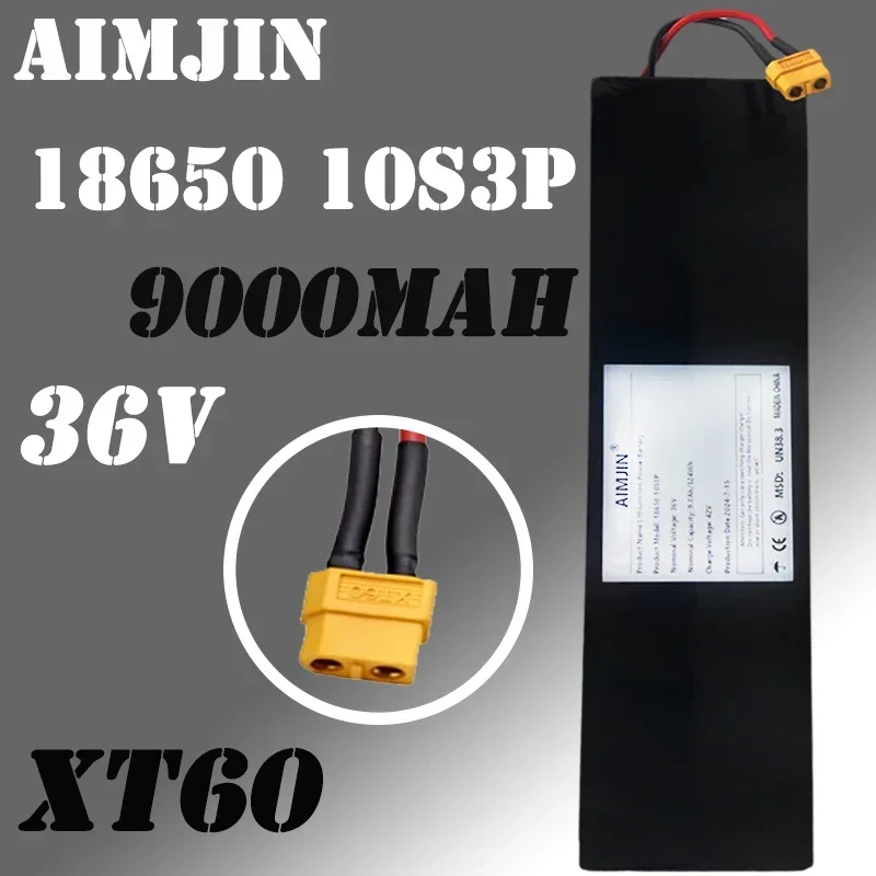 

2024 NEW 10S3P 36V 9000mAH 18650,Lithium-Ion Battery Pack Suitable for KUGOO S1, S2, S3 Electric Scooters