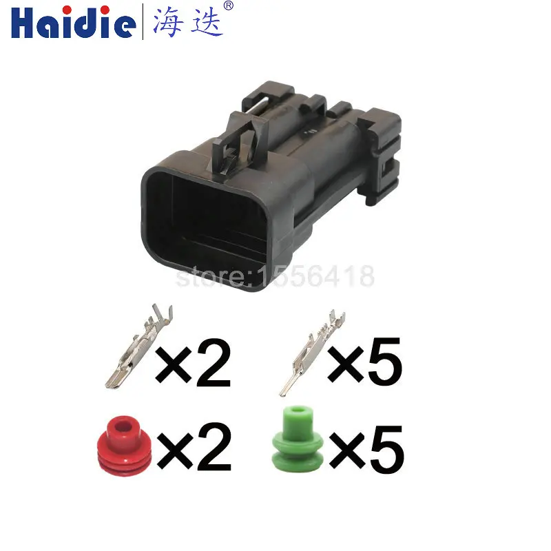 1-20 Sets 7 Pin 1.5 2.8 Series 12059472/12052486 12052200/12052486 Automobile Wire Harness Waterproof Sealed Socket 486