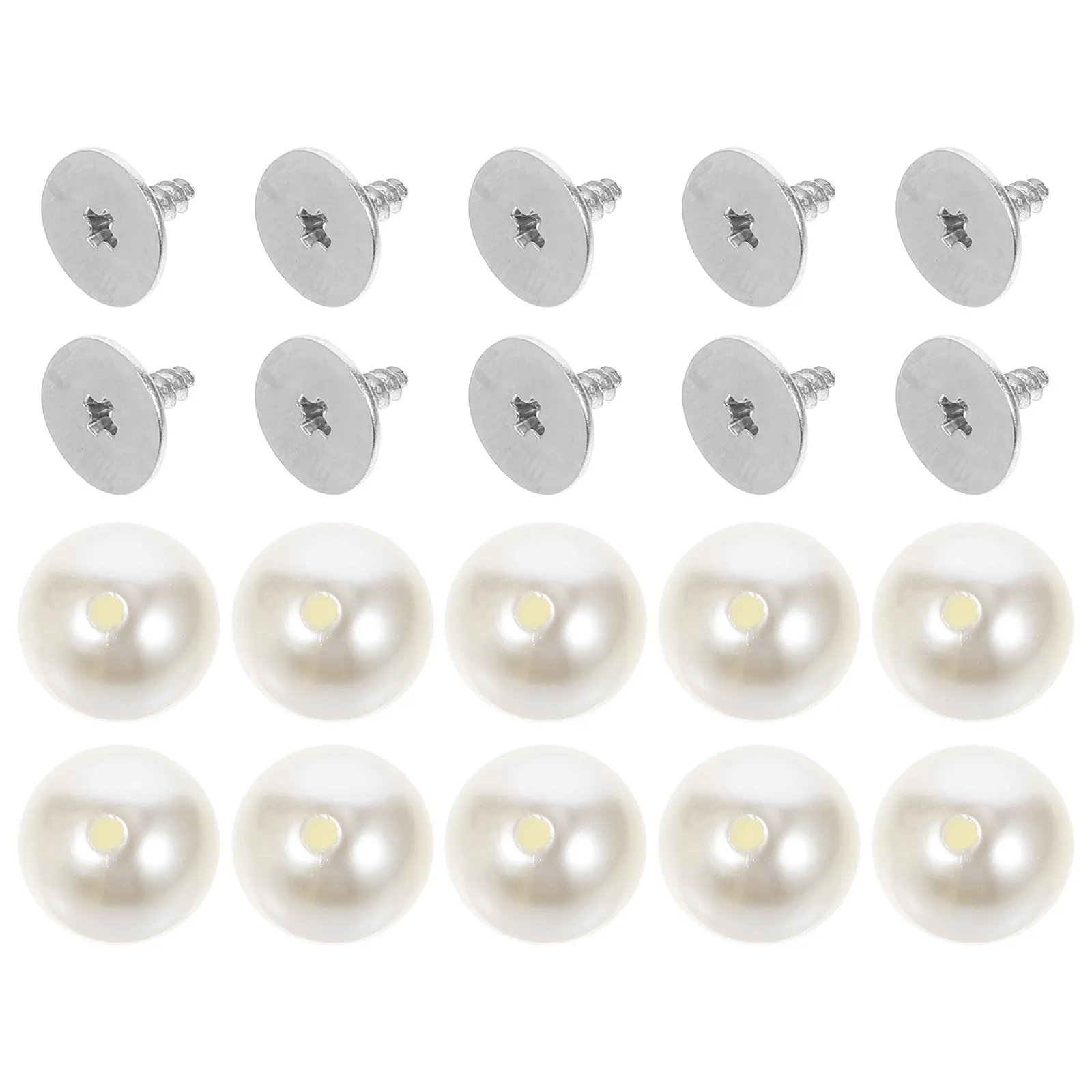 

100 шт. жемчужных пуговиц для одежды без пришивания, мгновенные винтовые кнопки-застежки для свитеров, рубашек, манжет, без пришивания