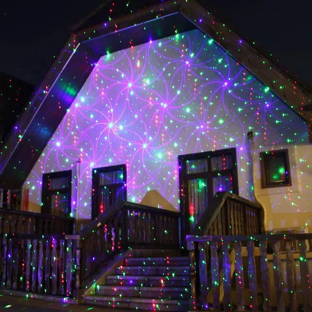 Christmas Laser Light Outdoors Projector Cosmic Pattern Show for Xmas Decorative House Yard Garden Wall Decor Home Holiday Party