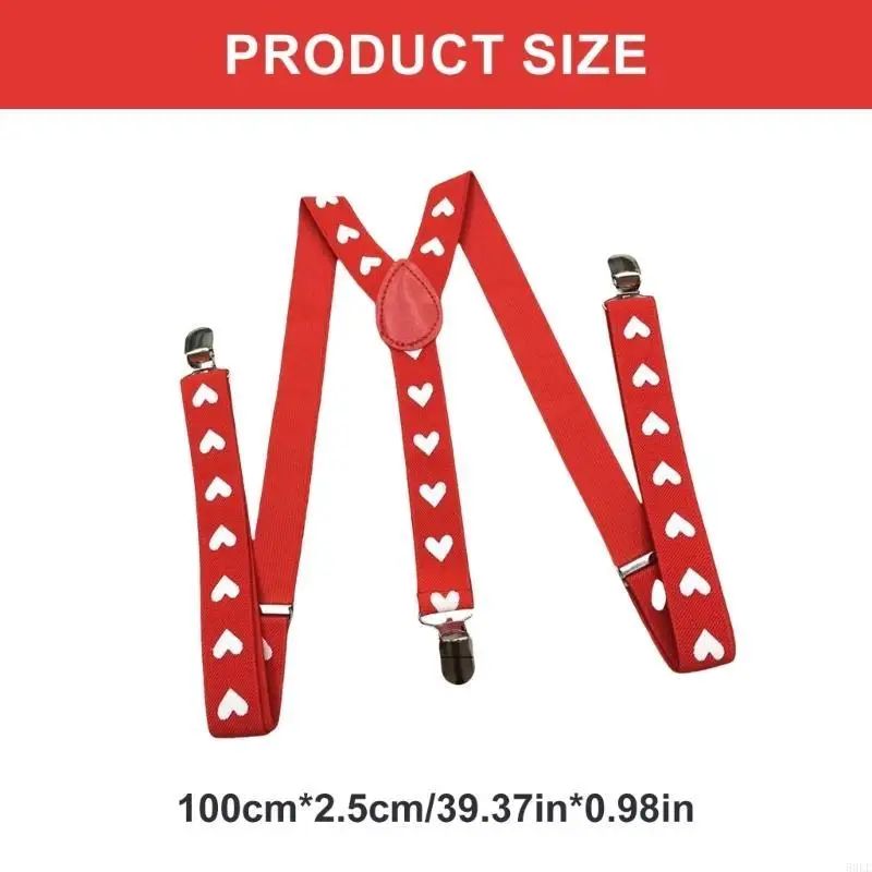 50LE SUSPENDERS VERSÁTILS SUSPENDIDOS ESCUROS ESCUROS ELÁSTICA DARE