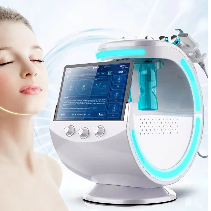 7 in 1 H2O2 Hydro Dermabrasie Lifting Gezichtsverzorging Gezichtsverjonging Microdermabrasie Water Multipolaire Schoonheid Machine