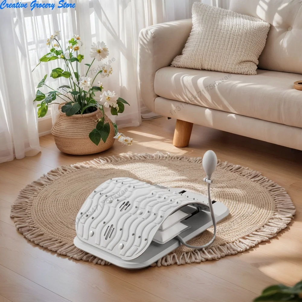 

Back Stretcher for Lower Back Pain Relief Adjustable Waist Neck Fitness Lumbar Cervical Spine Support with Acupressure Points