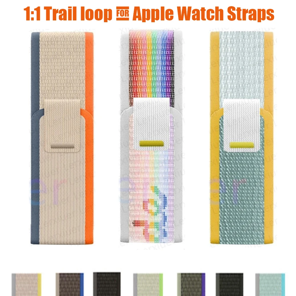 

Trail loop for Apple Watch Straps 45mm 44mm 40mm 41mm 38mm 42mm Correa bracelet iwatch series 8 9 7 6 SE 5 4 3 Ultra2 49mm Bands