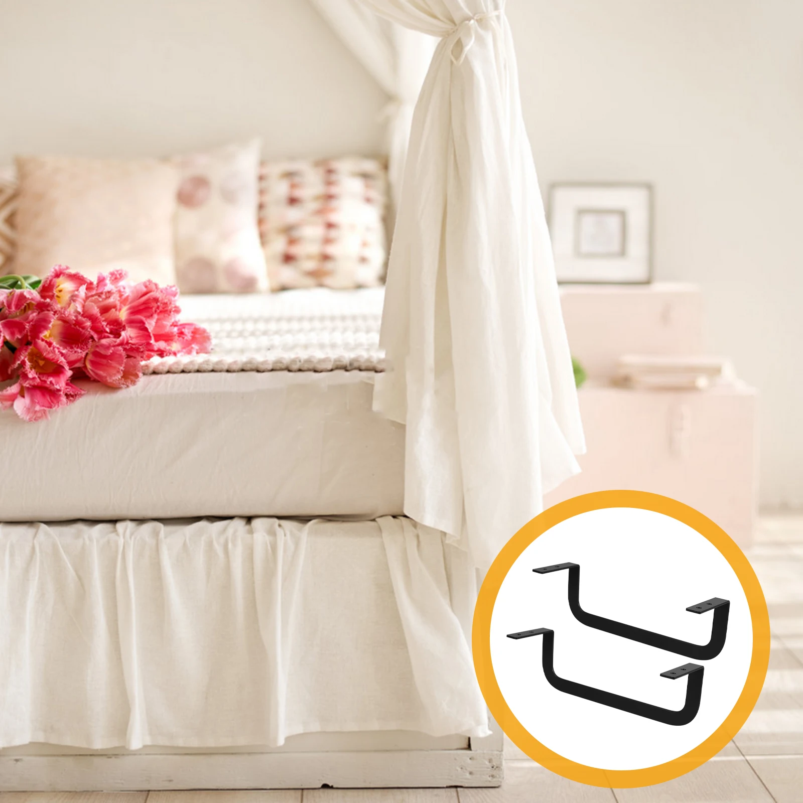 

1Set Mattress Stoppers for Bed Frame Anti-Slip Gripper Non-Slip Holder Metal Slide Stopper Baffle Fixer Mattress Holder