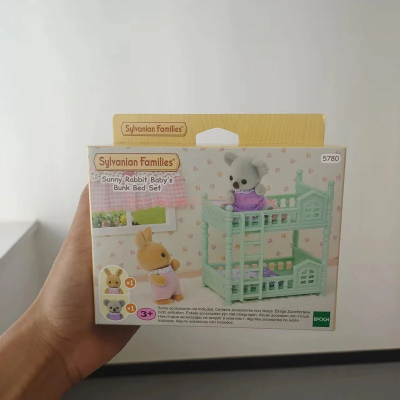 Sylvanian Families Anime Figuren Familie Set Speelgoed Schattig Konijn Tweeling Babypop Collectible Kamer Ornamenten Decor Figuur Kindercadeau