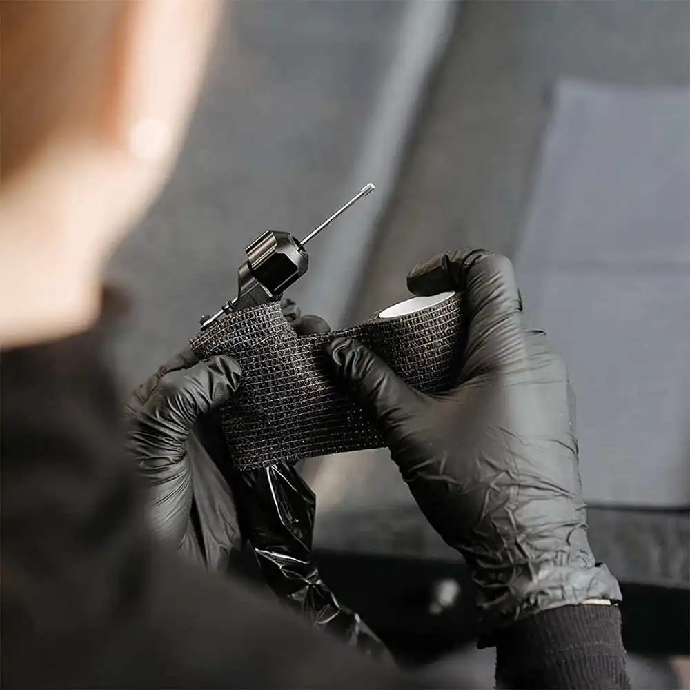 Vendaje de agarre para tatuaje de 2/6/12/24/48 piezas, cintas elásticas no tejidas, autoadhesivas, accesorios para tatuaje