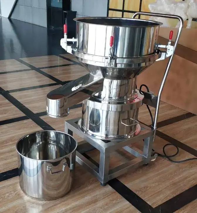 Food Grade SUS 304 Electric Flour Vibration Filter Sieve Vibrating Sieve Machine For Fine Powder Sifting