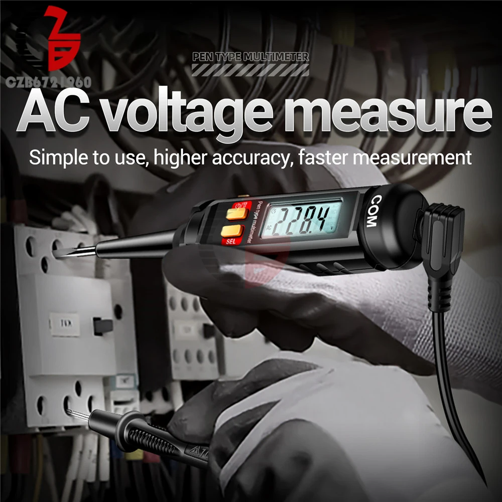 A3010 Digital Multimeter Voltage Test Pencil AC/DC Voltage Capacitance Ohm Hz NCV Test Meter Auto Range Tester Electrician Tools