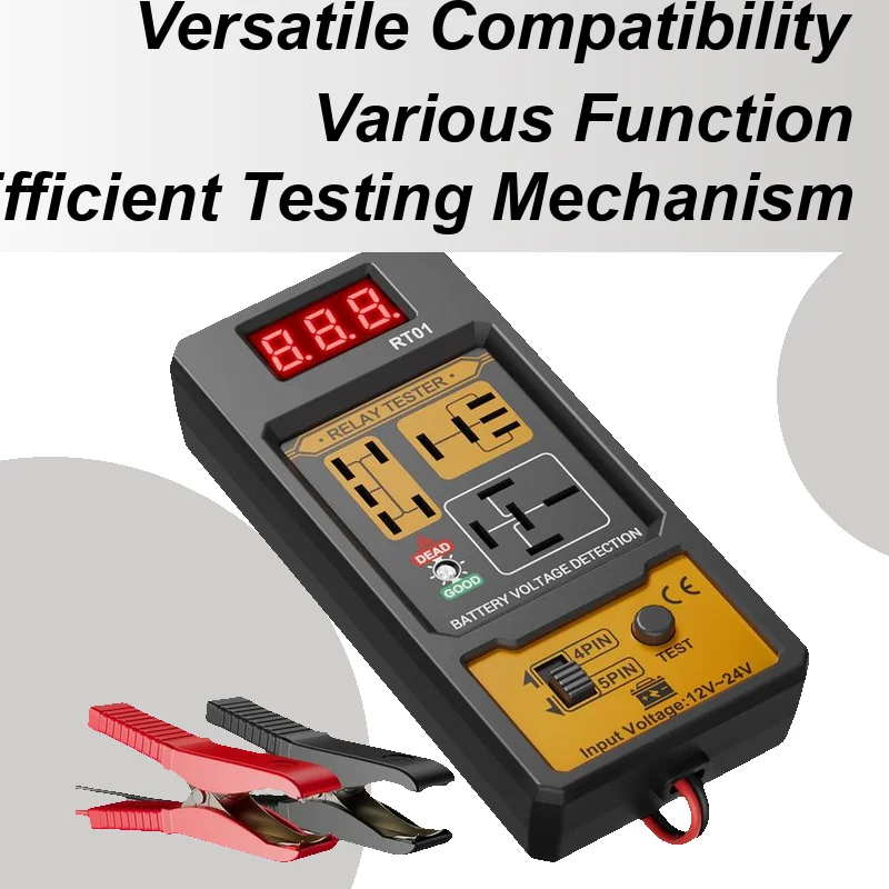 

Auto Battery Tester Digital Auto Battery Analyzer Professional 12V/24V Diagnostic Scanner For Vehicle Truck Yachts Road Trip
