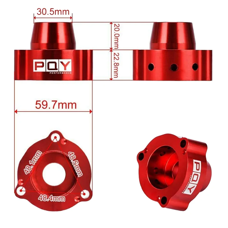 ตัวเว้นระยะวาล์วแบบระเบิดสำหรับ TSI FSI MK5 GTI B7 2.0 T 2.0 T diverter DV VW Audi