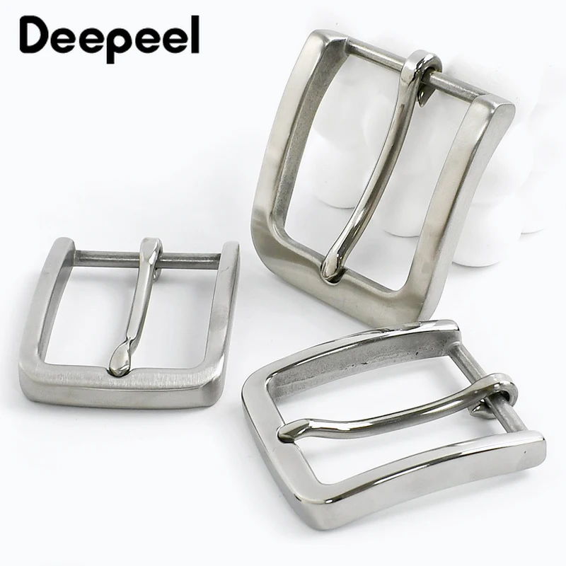 Deepeel 35/40mm Roestvrij Stalen Gesp Jeans Tailleband Hoofd Kleding Passen Sluiting Pin Gesp DIY Lederen Craft accessoires