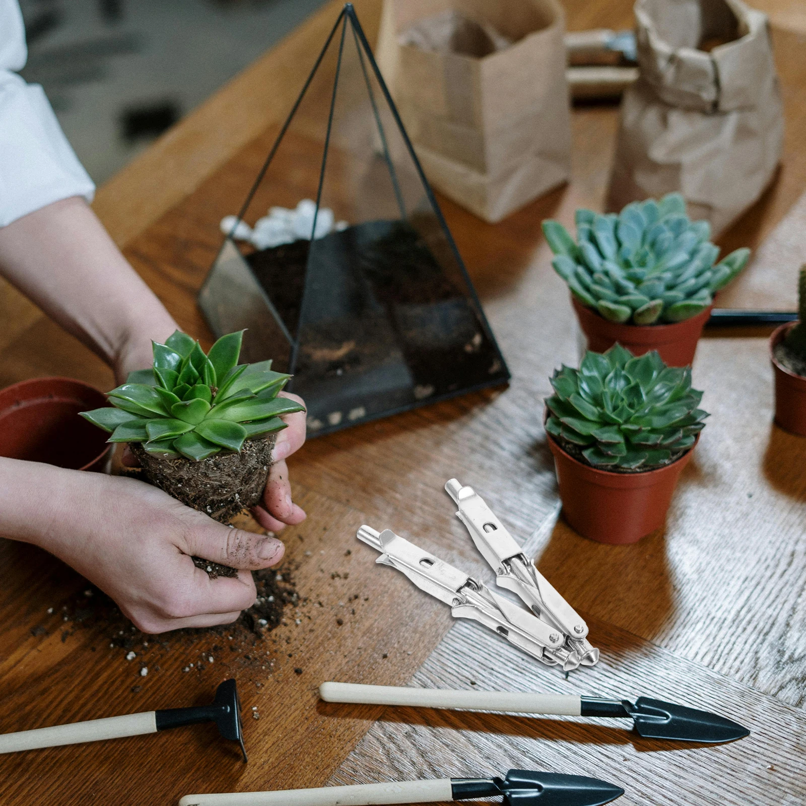 

2 Pcs Greenhouse Ground Anchor Support Yacht Accessories Grape Trellis Fixers Holder Iron Anchors