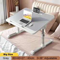 Foldable Standing Laptop Lift Desk Portable Table for MacBook Air Pro 13 14.2 16.2 17.3 Adjustable Laptops Bed Stand Lapdesk