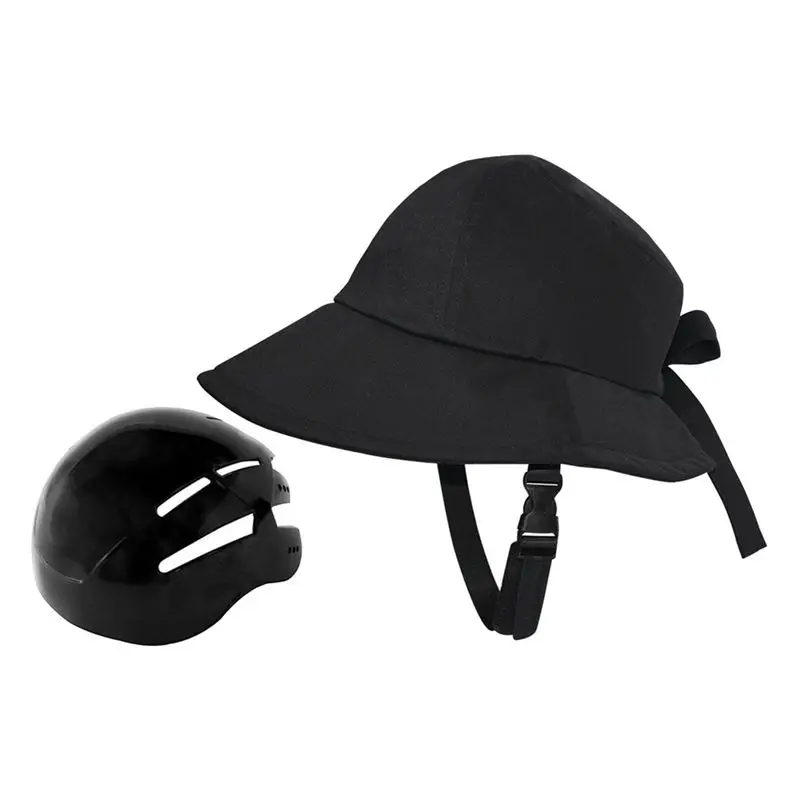 【New User-Coupon!】Bicycle Helmet Hat Shaped Helmet Fishing Hat Sun Hat Helmet Hat Type Helmet Cap For Women's Cycle Everyday Wea