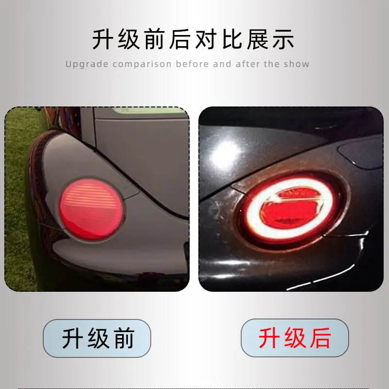 2pcs/set car bumper tail light for VW Beetle taillight 1998~2005y LED car accessories Taillamp for Beetle rear light fog