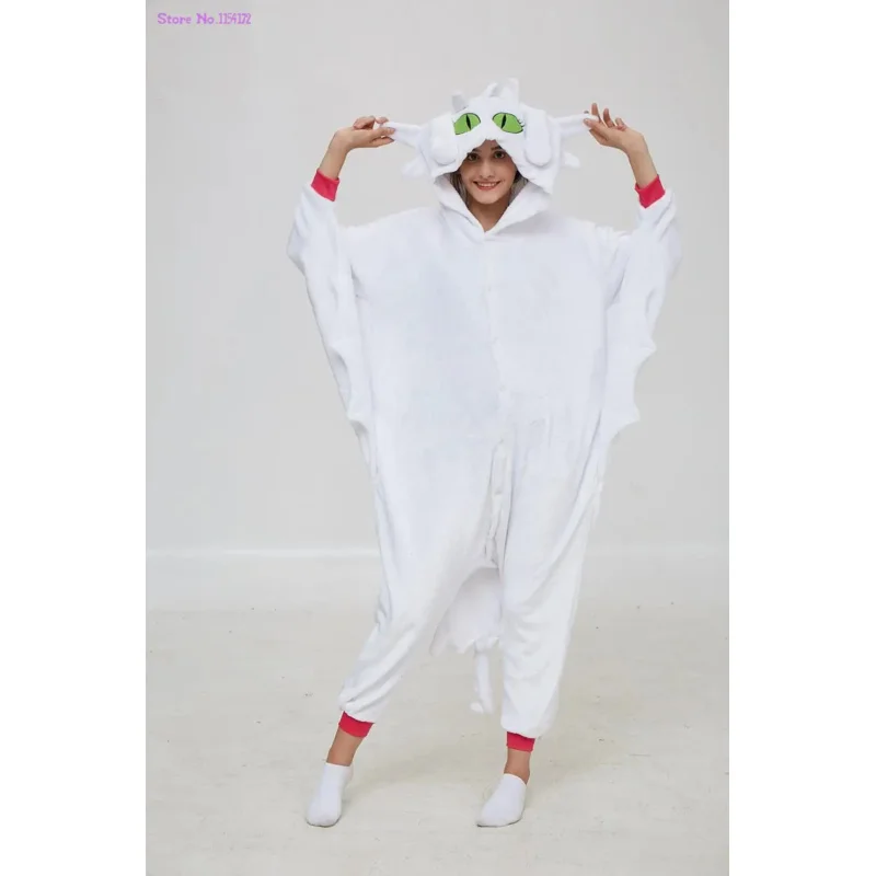 Dinosauro Kigurumi Oneises Pajam Anime Night evil Costume Cosplay senza denti tuta pigiama divertente drago animale carnevale drago