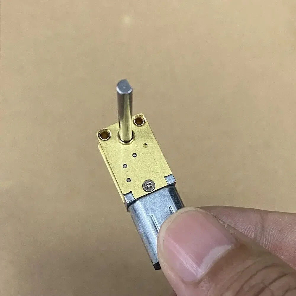 DC 6V-12V Mini N20 Full Metal Gearbox Gear Reduction Motor 28.7mm Long Shaft Dual Shaft D-shaft for Model Train Toy Car