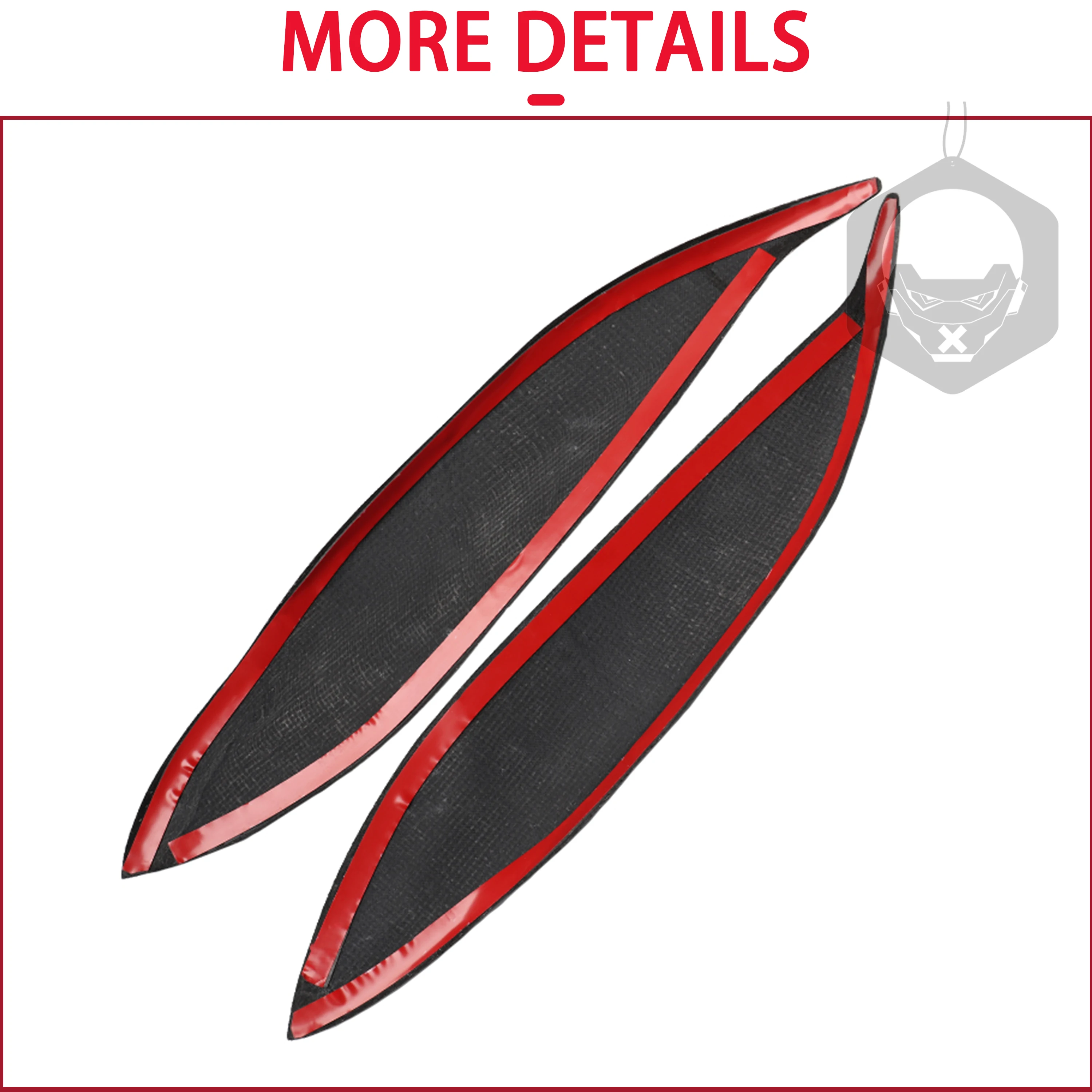 1Pair Headlights Eyebrow Eyelids Trim Cover Stickers For Honda Civic1996-1998 Real Carbon Fiber Paste Style Car Styling Black