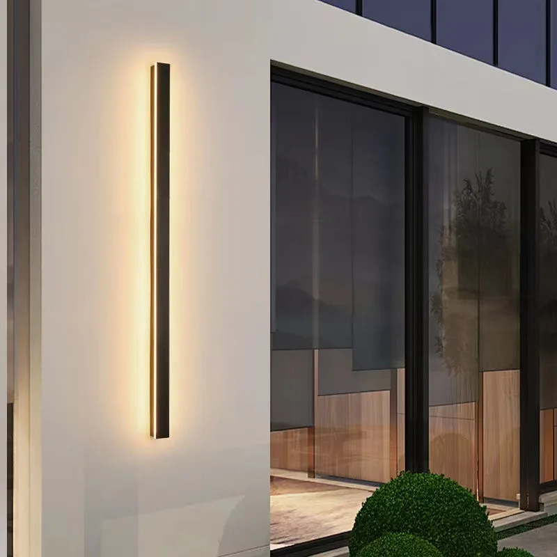 1M1.5M2M minimalistické LED svléknout se lineární zeď lampa vodotěsný IP65 110V 220V balkon vila exteriér zeď světel sad osvětlení