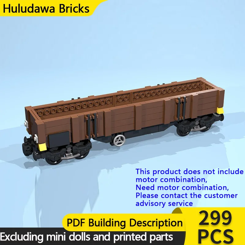 

Модель городской автомобиль MOC, строительные кирпичи, 8-колесный коричневый открытый универсал, модульная технология, детские праздничные подарки, сборка игрушек, костюм