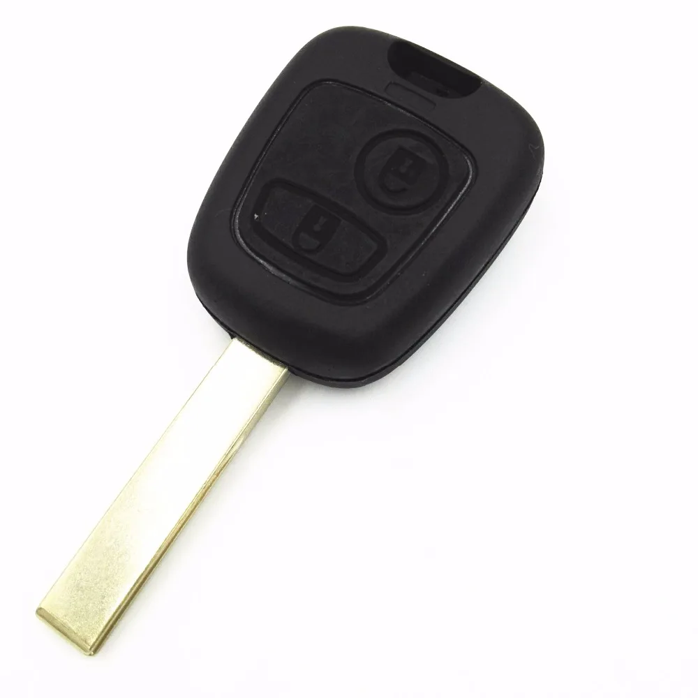 2-Button Replacement Car Key Fob for PSA - alternate angle