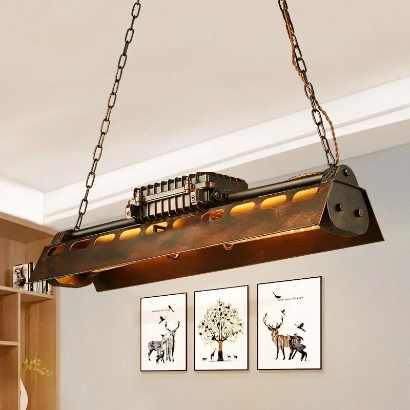 American Retro Metal Led Pendant Lights Edison Bulbs Dining Room Led Pendant Light Loft Led Pendant Lamp Hanging Light Fixtures