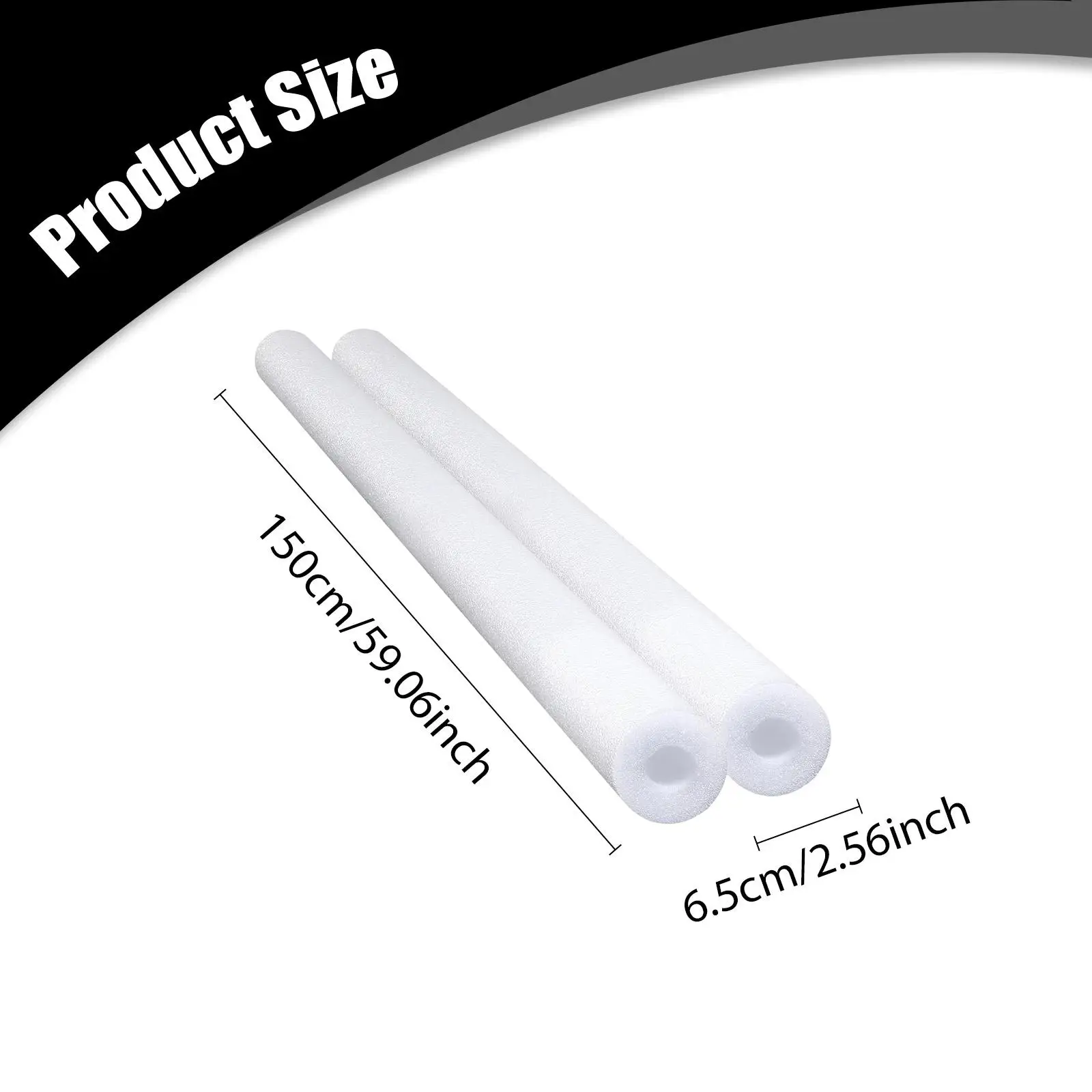 Hollow Tube Floating Pool Noodle Sponge Swimming Accessory Inflatable Pool Mat for Beach Party Lake Fun Beginners