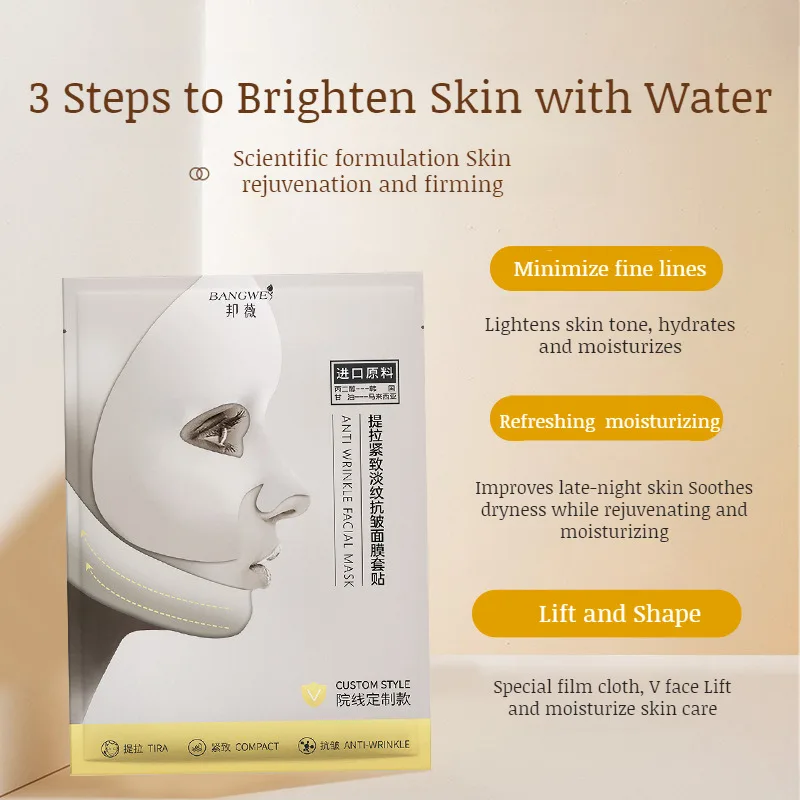 Fade fine lines Hydrating Mask Lifting Firming AntiWrinkle Moisturizing Improves overnight muscle relaxation dryness V Face Mask