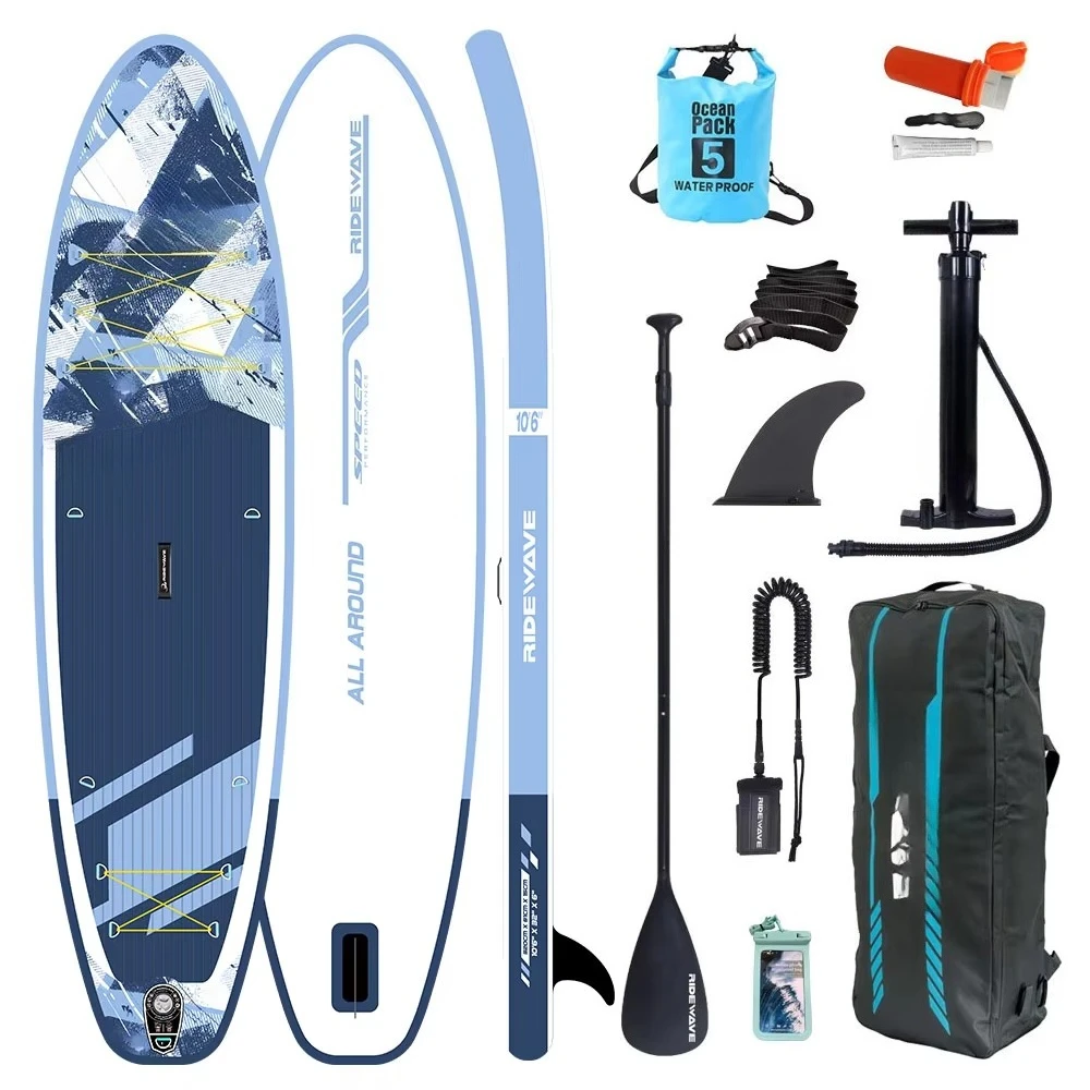 

Heavy Duty Inflatable Stand up Paddle Board 11' ISUP Surfboard Double Layer PVC Material SUP Paddleboard Board