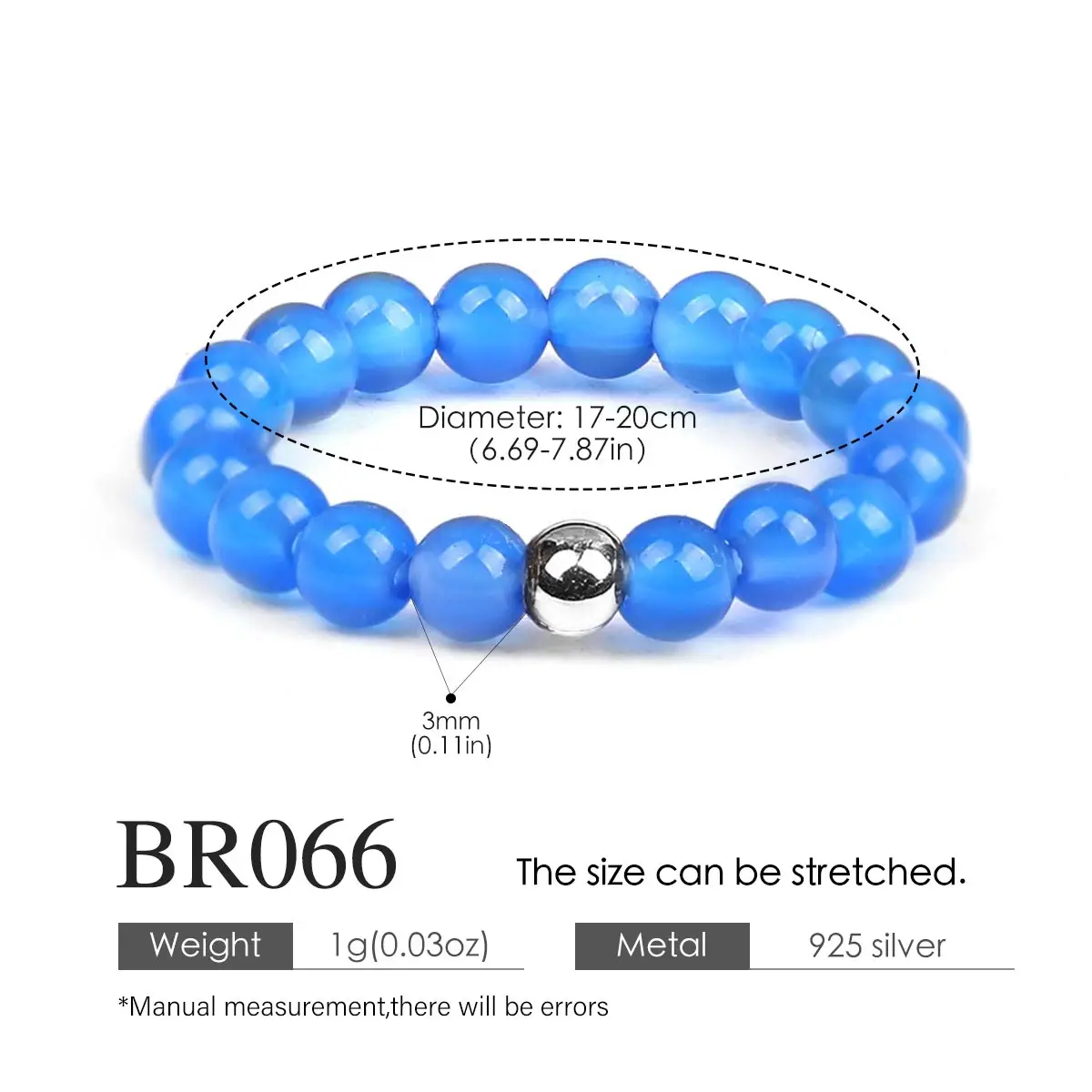 3mm Natural Stone Beaded Bracelet Obsidian Fluorite Quartz Jasper Healing Beads Bangles Women Men Stretch Yoga Jewelry