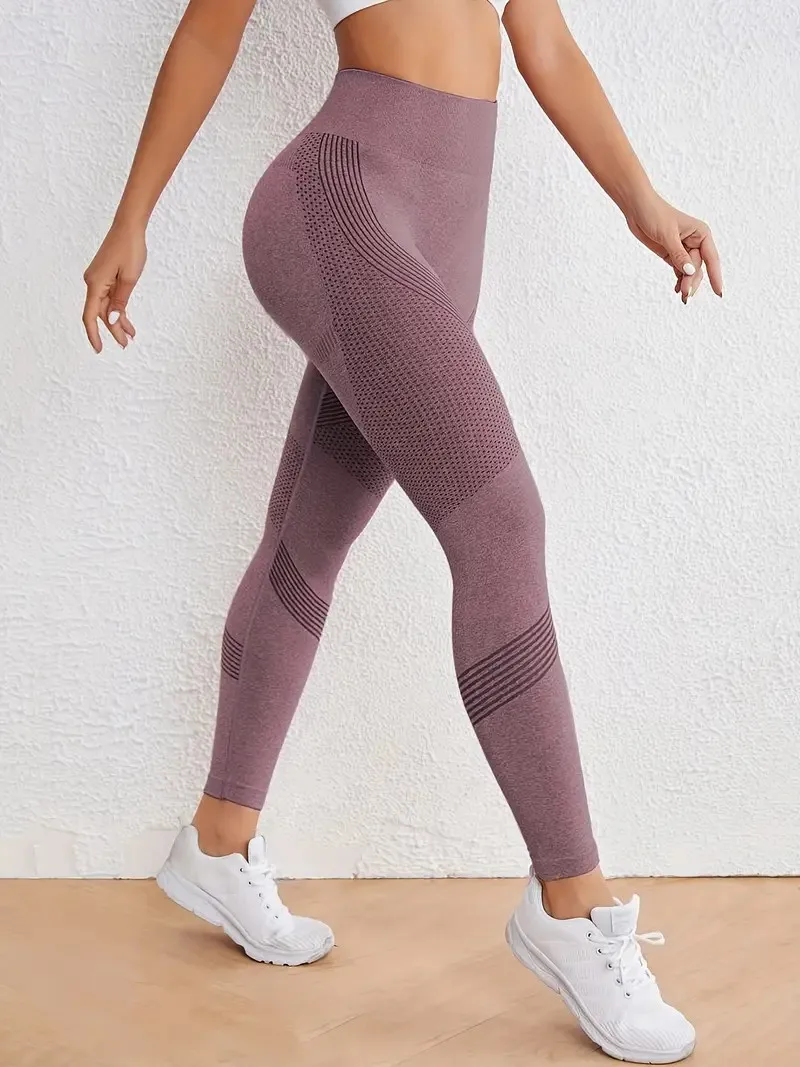 Naadloze sportyogabroek met hoge taille, legging voor dames, elastische scrunch butt-lifting yoga-legging, activewear voor dames