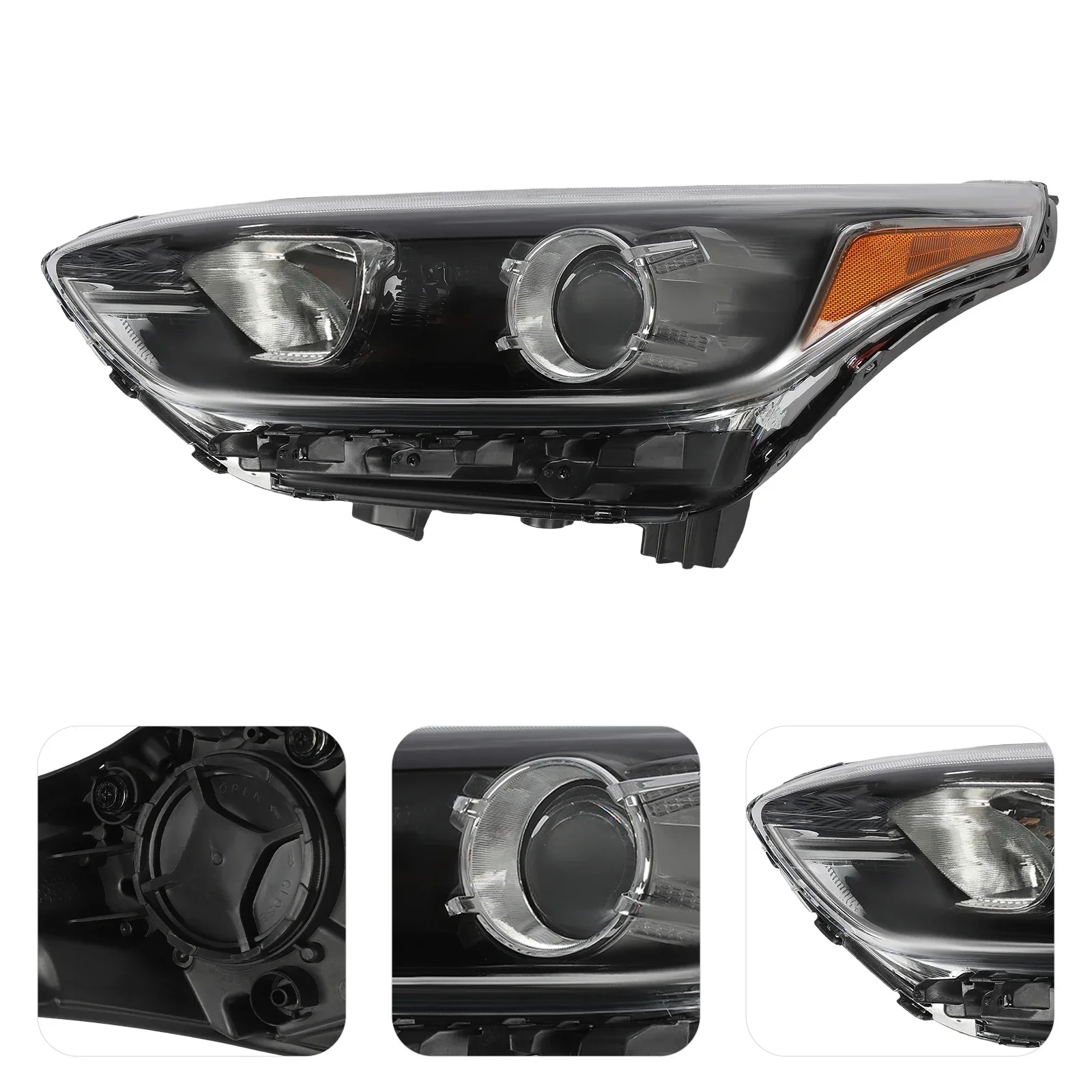 LH Alogena LED DRL Faro Testa Della Lampada per Kia Forte Berlina 2019 2020 2021 1.6L 2.0L Lato Guida Sinistro W/Lampadine 92102M7100