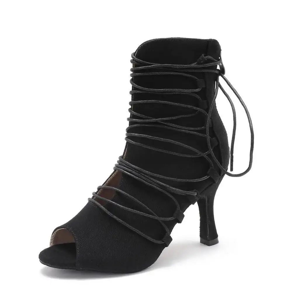 Comfort   Stilettos Jazz Dance Ladies Shoes Indoor Suede Sole Customizable For Latin Dancing Outdoor Booties Plus Size