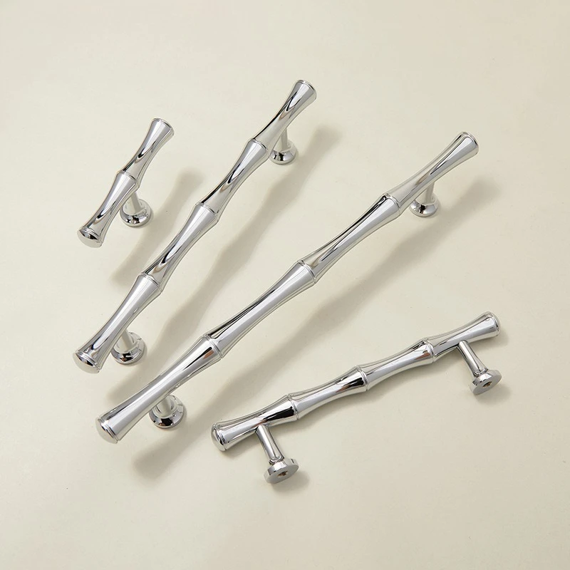 BCD-الفرنسية الإبداعية الخيزران خزانة مقابض الأبواب الحديثة بسيطة فاخرة كريم خزانة تسحب درج أثاث نحاسي الأجهزة مقبض