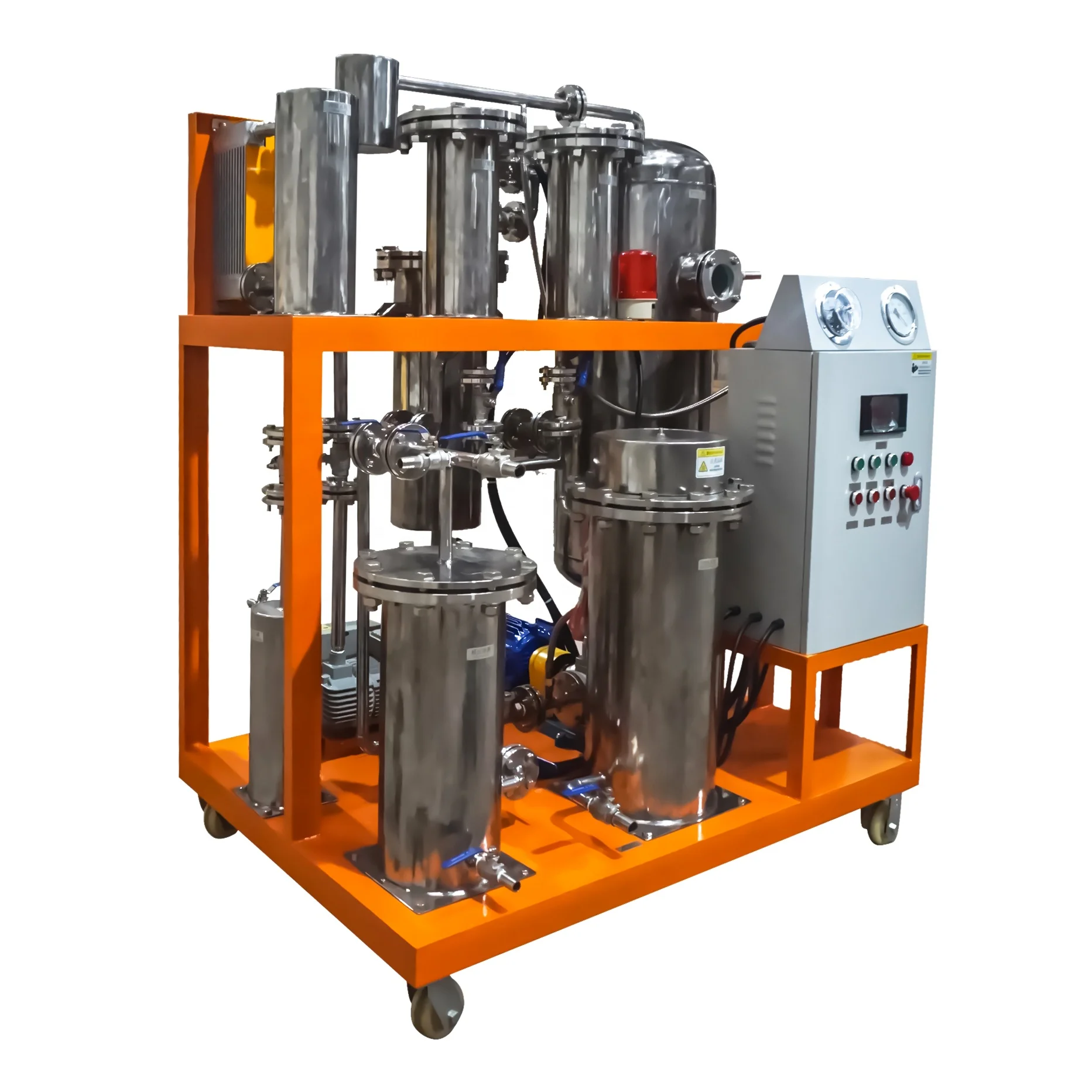 Food Industry Stainless Steel Waste Vegetable Oil Recycling System Cooking Oil Cleaning Machinery