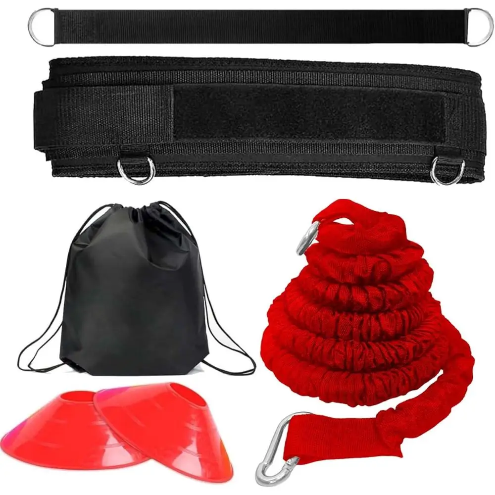 

Тренажер для развития скорости, эластичный ремень ResiBungee, набор для мультиспортивных упражнений, улучшает взрывную силу, ловкость, мощность, прыжки, баскетбол