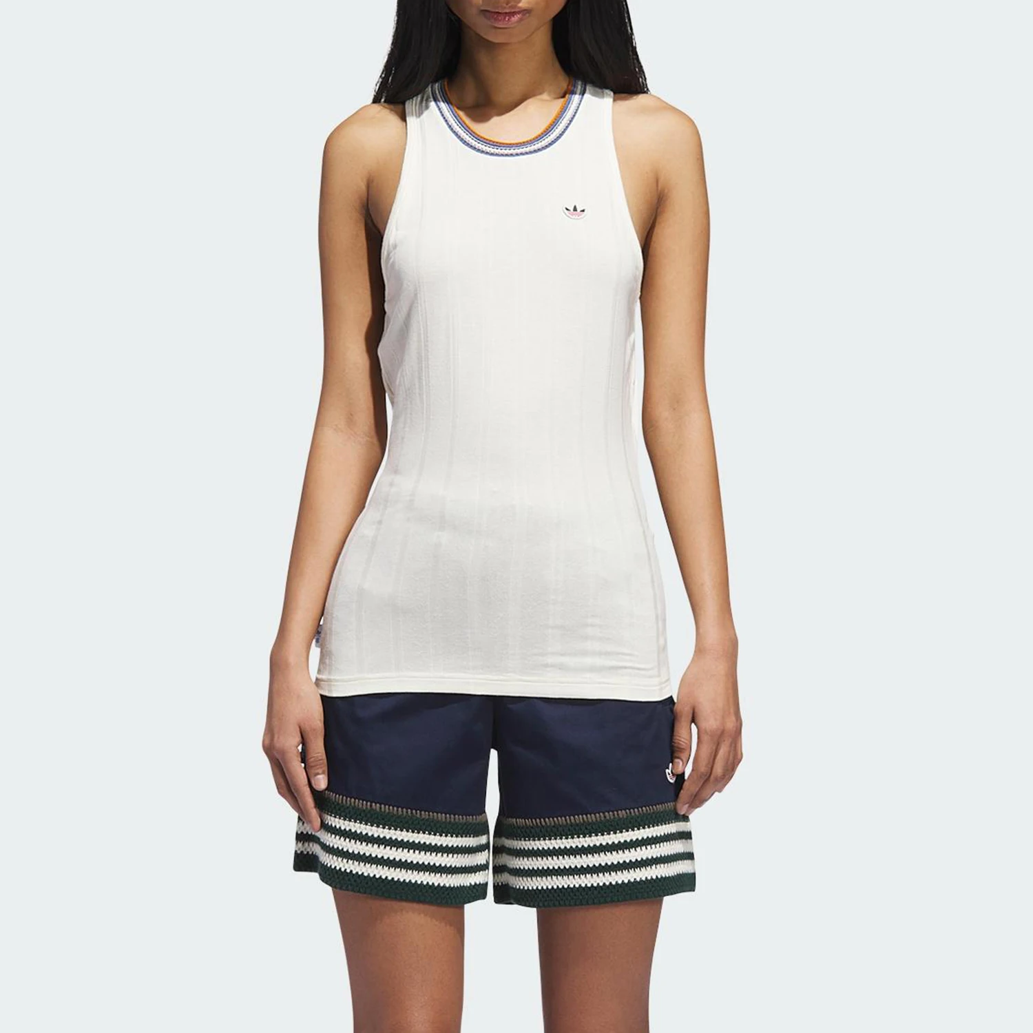 

Летняя мужская майка-футболка Adidas Originals Three-Leaf без рукавов IS6990