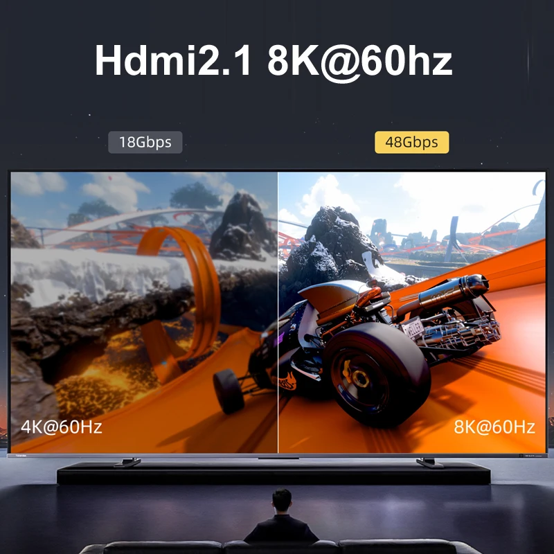 1 متر/2 متر/3 متر HDMI وصلة كابل متوافقة 8 كيلو/60 هرتز 4 كيلو/120 هرتز HD UHD HDR قوس 48 جيجابت في الثانية محول كابل HDMI للكمبيوتر التلفزيون المحمول العارض PS4 PS5