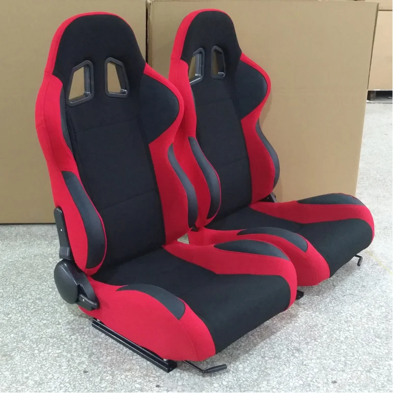 

Регулятор угла модификации автомобиля, двухдорожечное гоночное сиденье из ПВХ, черный, красный