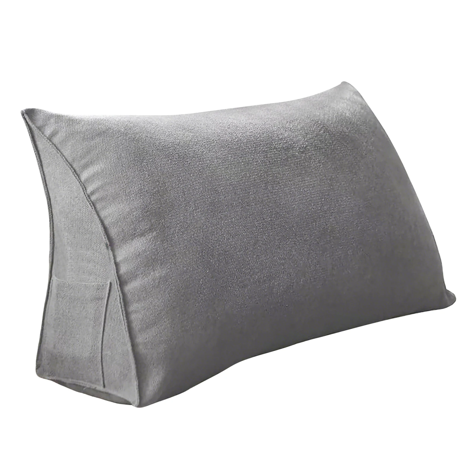 

Wedge Lumbar Support Pillow – Triangular Bolster for Bed/Headboard/Sofa, Reading & Sitting Backrest Positioning Cushion