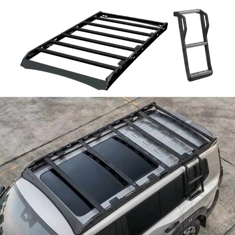 For  Car Roof Racks Side Box Side Ladder Aluminum Roof Rack