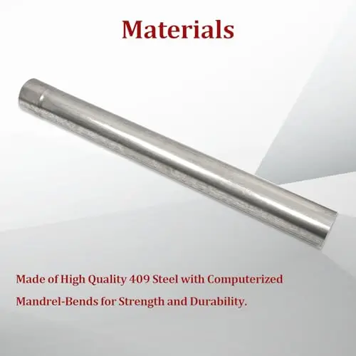 

Custom-Fit 48-Inch 5-Inch OD Straight 409 Stainless Steel Mandrel-Bent Exhaust Tubing For Performance Systems