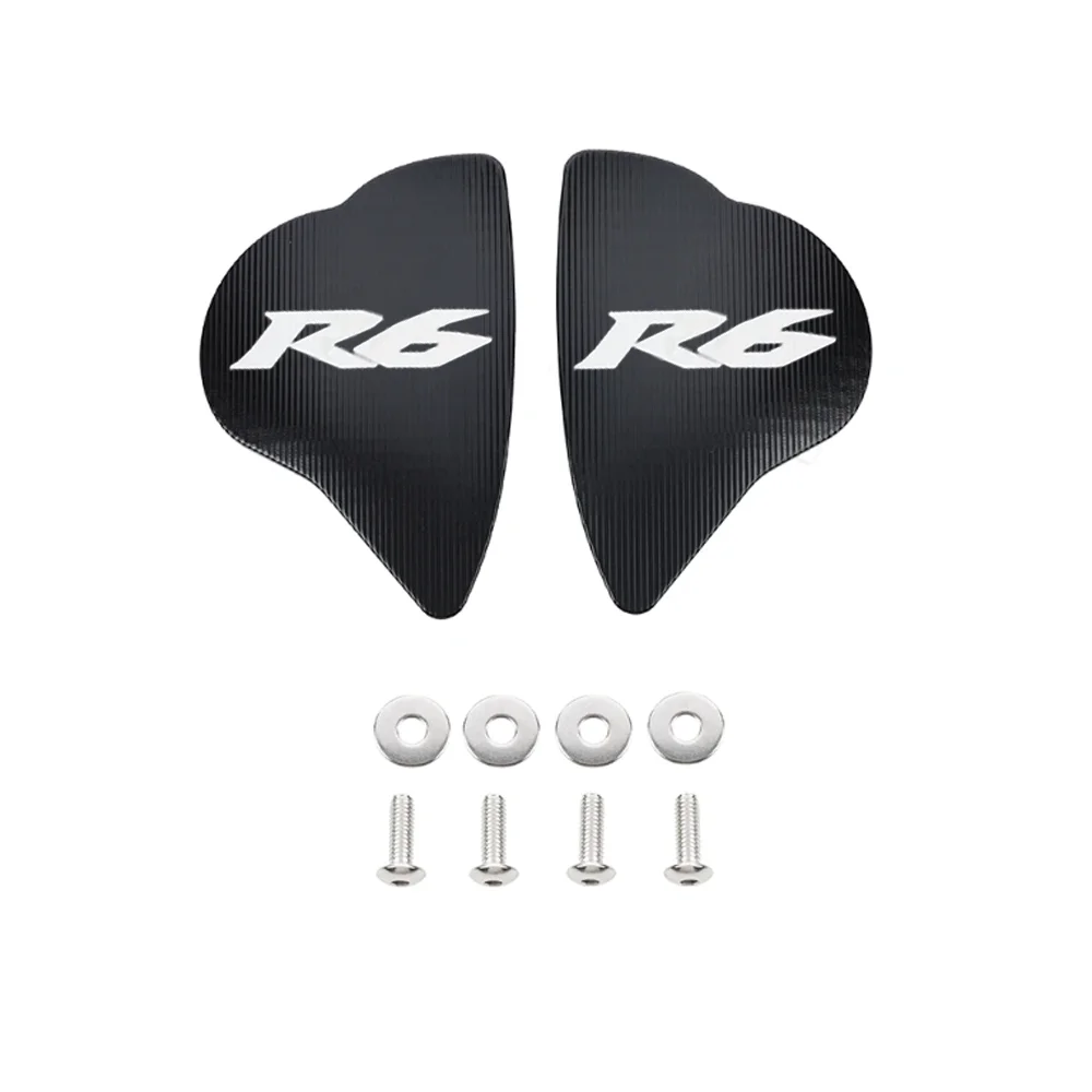 For YAMAHA YZF-R6 YZF R6 2017-2024 Motorcycle Accessories Mirror Hole Cover Windshield Windscreen Driven Mirror Eliminators Caps