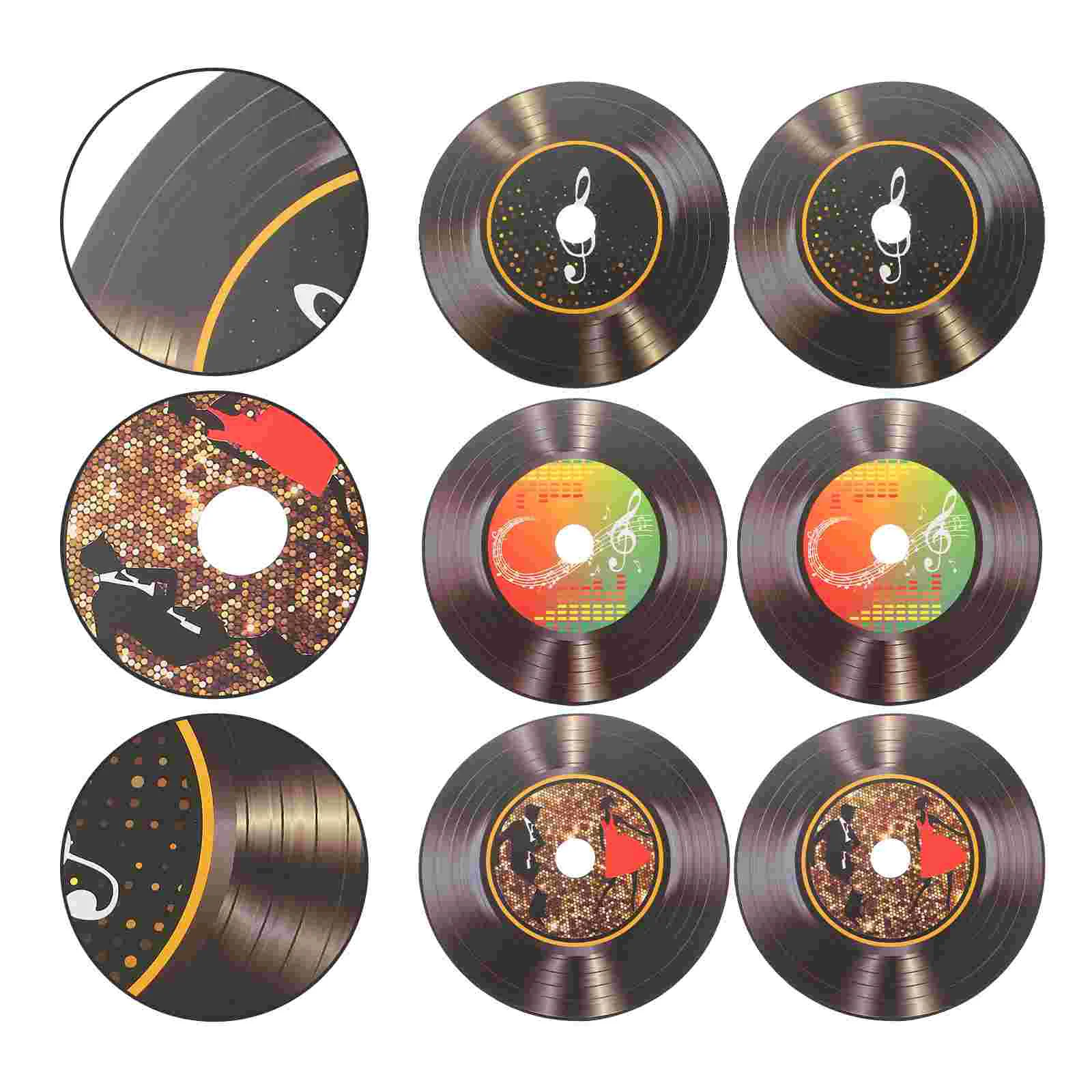 Vinyl Disc Vinyl Records Records For Wall Sticking Non Self-adhesive Vinyl Wall Ornament Bar Wall Artwork Record Vinyl Records