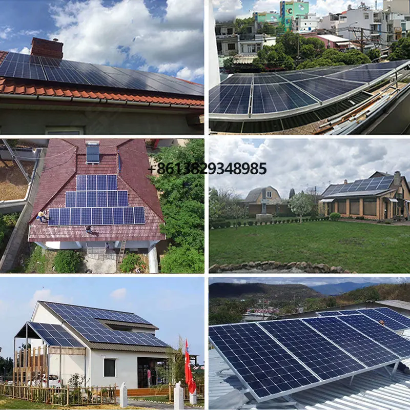 Off-Grid Solar Energy System 3kw 5kw 10kw Stacked Solar Power with MPPT Controller and Lithium Ion Battery for Home Use