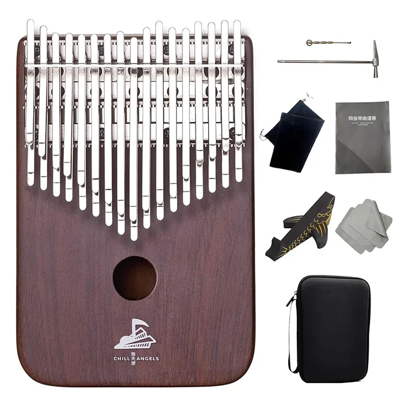 Portable Chromatic Kalimba 34 Keys C/B Note Ebony Wood Chill Angels Thumb Piano keyboard Professional Kalimba Musical Instrument