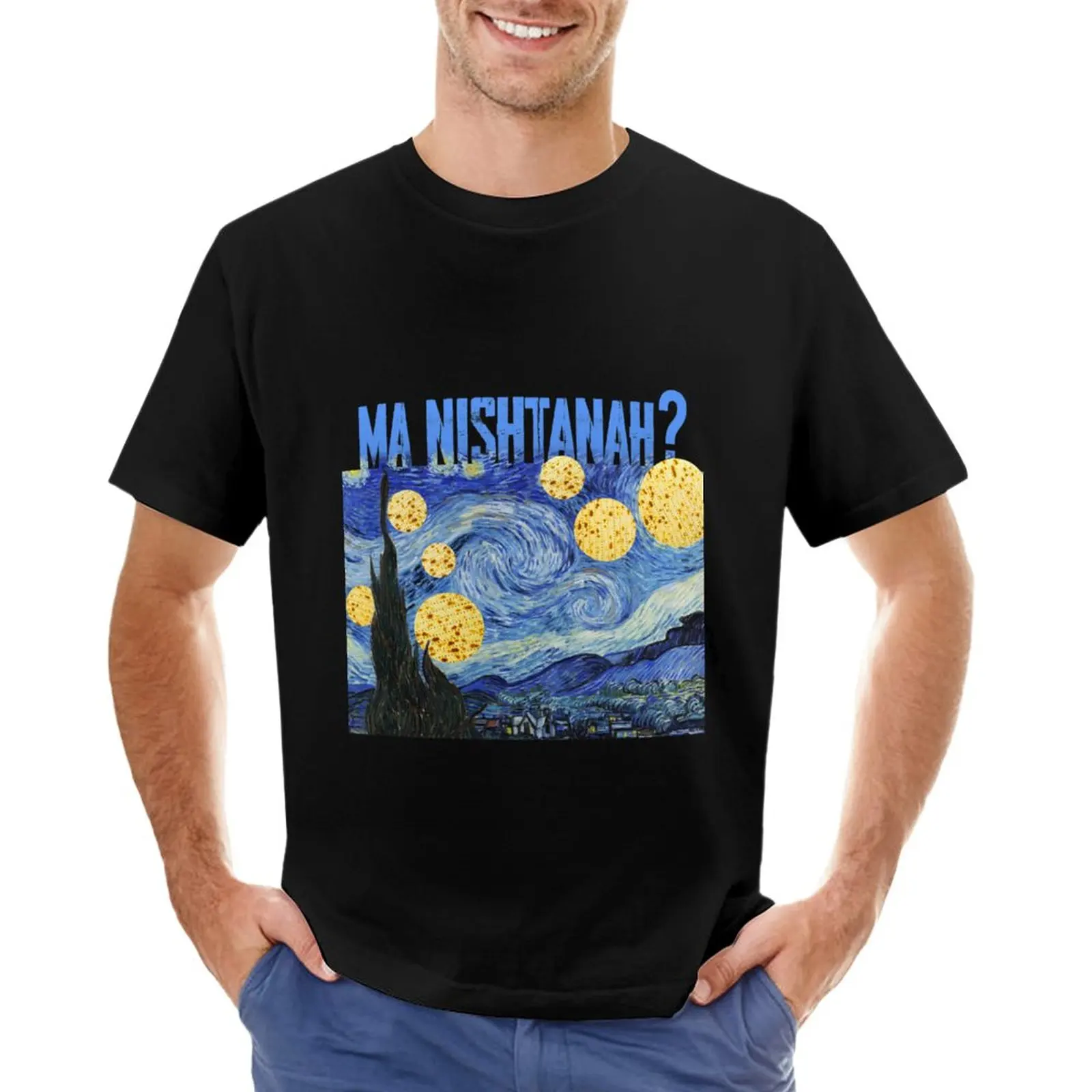 Passover Seder - Ma Nishtanah? Why is this night different? T-Shirt Aesthetic clothing plain t shirt for men